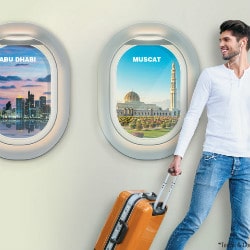 From ₹ 1,415 on Non-Stop Abu Dhabi / Muscat <-> Kannur Flights