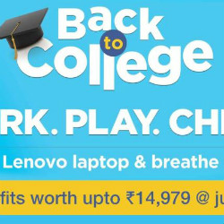 Lenovo India: Get Benefits Worth ₹ 14,979 on Back to College Offers