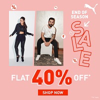 End of Season Sale: Up to 40% OFF