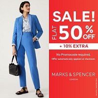 M&S Sale: Flat 50% OFF + 10% Extra