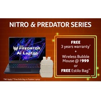 Nitro and Predator Series - Free 3-year Warranty + Wireless Bubble Mouse @999 or free Estilo Bag