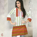 Get 20% off Off White and Red Cotton Tunic Orders