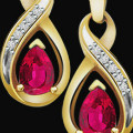 Surat Diamond : Get 30% off Diamonds & Rubies Elegant Earring Orders