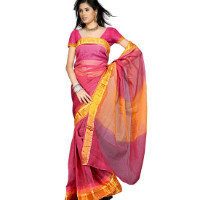 Grabmore: Get 83% off Little India Rajasthani Kota Doria Pure Cotton Saree With Blouse Orders