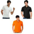 Rediff Shopping: Get 83% off Pack of 3 Lime Polo T Shirts Orders