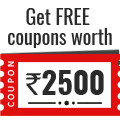 Get ₹ 2500 Free Coupons off Deposit Orders between ₹ 25,000 to ₹ 49,999