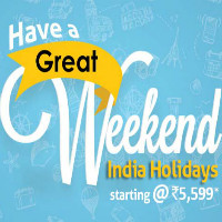 Starting at ₹ 5,599 off Weekend Holiday Bookings Orders