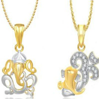 Rediff Shopping: Get 87% off Buy 1 Om Ganraj Pendant And Get 1 Aum Ganesh Pendant With Chain's Orders