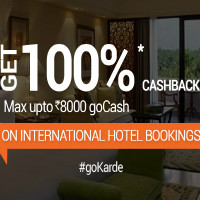 Get 100% Cashback off International Hotel Bookings Orders