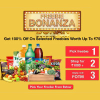 ZopNow: Upto 100% OFF on #Freebie Of the Month Orders