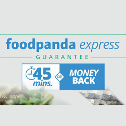FoodPanda: 45 Mins or Money Back on Express Orders Site-Wide for MOBILE Customers