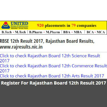Jagran Josh: RBSE 12th Result 2017, Rajasthan Board Results