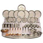 Shop CJ: 63% OFF on Classic Essential 124 Pieces Stainless Steel Dinner Set Orders