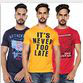 My Vishal: Flat ₹ 279 on Any 3 Men T-Shirt Orders