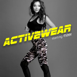 Clovia: From ₹ 599 on Active Wear Apparel Orders