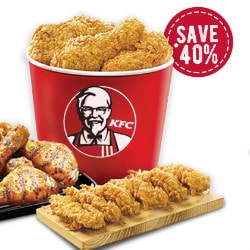 KFC: Flat 38% OFF on Triple Treat 14Pc Chicken @ ₹ 649