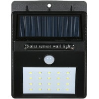 Cafago: Flat 34% OFF on Solar-powered Rechargeable PIR Motion Activated Wall Light
