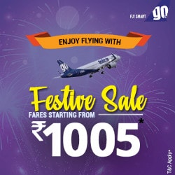 EaseMyTrip: From ₹ 1,005 on GoAir Domestic Festive Bookings