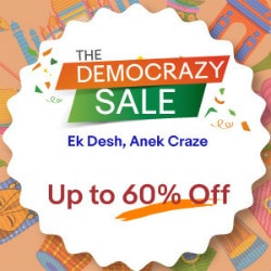 Ebay India: Upto 60% OFF on The Democrazy Sale !