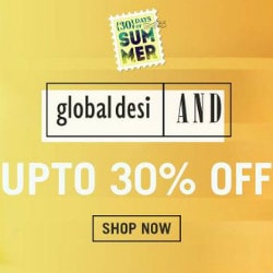 Fynd: Upto 30% OFF on Global Desi | AND Orders