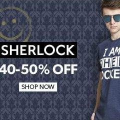 Flat 40% OFF on Sherlock Holmes Tees !