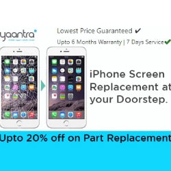 Yaantra: Upto 20% OFF on Mobile Parts Replacements !