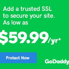 GoDaddy: From $ 69.99 / Year on SSL Certificates !